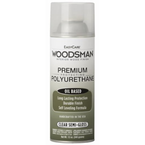 Woodsman PV23-AER 12 oz Can of Fast Dry Oil Based Clear Semi-Gloss Polyurethane - Quantity of 6