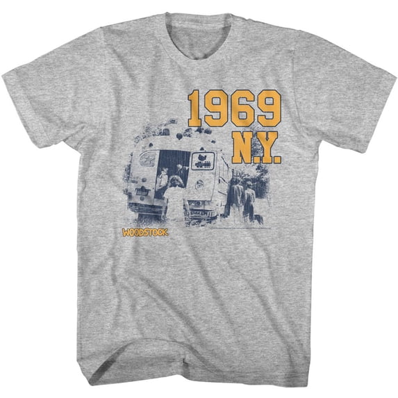 Woodstock 1969 NY Gray Heather T-Shirt