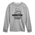 thumbnail image 1 of Woodstock - 3 Days of Peace & Music - Outline Drawing - Toddler & Youth Long Sleeve Graphic T-Shirt, 1 of 5