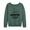 thumbnail image 1 of Woodstock - 3 Days of Peace & Music - Outline Drawing - Women's Lightweight French Terry Long Sleeve Shirt, 1 of 5