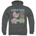 thumbnail image 1 of Woodstock 50 Years Dove Adult Pullover Hoodie Sweatshirt Charcoal, 1 of 1