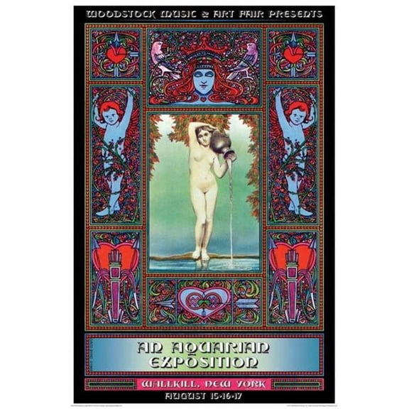 Woodstock Concert Promo Poster Print - 24 x 36