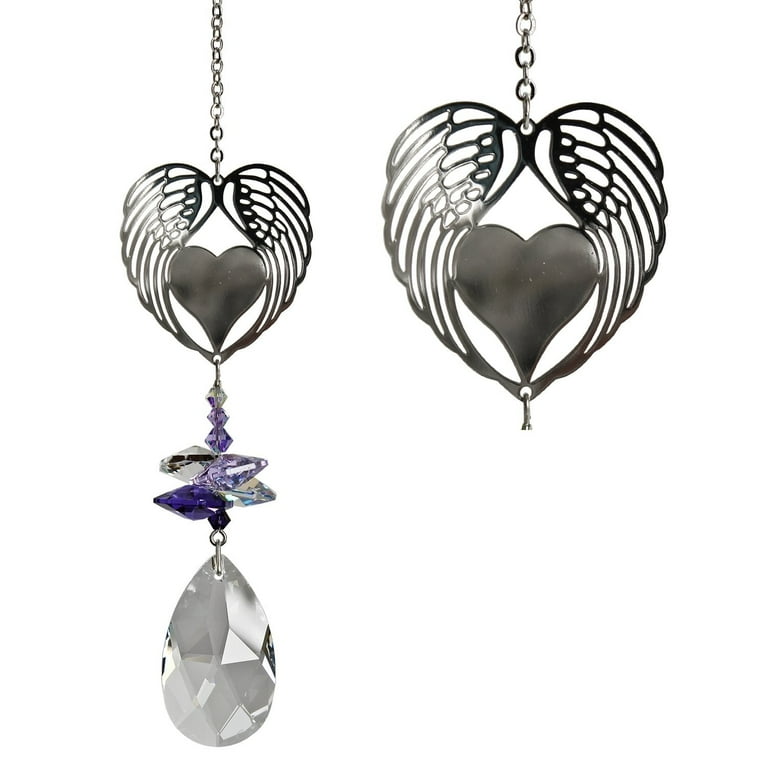 Winged Heart Crystal Suncatcher Winged Heart Crystal Suncatcher