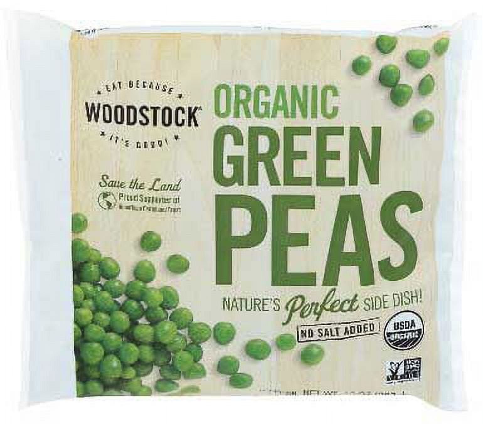 Woodstock Farms Organic Green Pea, 10 Ounce -- 12 per case.
