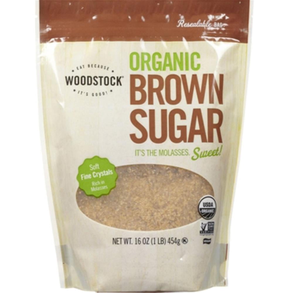 Woodstock Sugar - Organic - Brown - 16 oz - case of 12