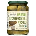 thumbnail image 1 of Woodstock Foods Organic Kosher Baby Dill Pickles, 24 oz Jar, Serving Size 2 Pickles, Servings Per Container 14, 1 of 2