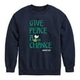 thumbnail image 1 of Woodstock - Give Peace A Chance - Toddler & Youth Crewneck Fleece Sweatshirt, 1 of 5