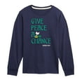 thumbnail image 1 of Woodstock - Give Peace A Chance - Toddler & Youth Long Sleeve Graphic T-Shirt, 1 of 5