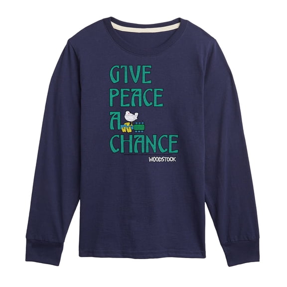 Woodstock - Give Peace A Chance - Toddler & Youth Long Sleeve Graphic T-Shirt