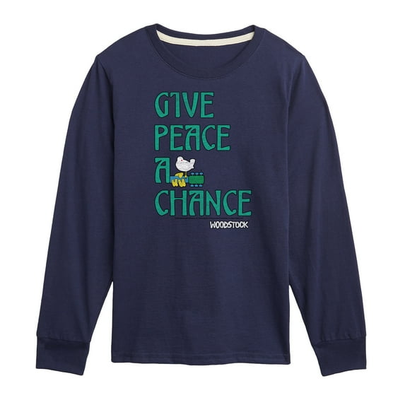 Woodstock - Give Peace A Chance - Toddler & Youth Long Sleeve Graphic T-Shirt
