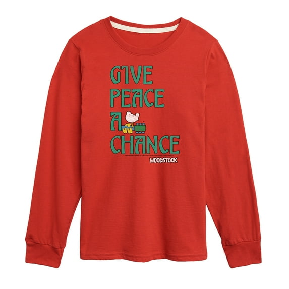 Woodstock - Give Peace A Chance - Toddler & Youth Long Sleeve Graphic T-Shirt