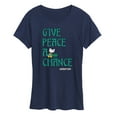 thumbnail image 1 of Woodstock - Give Peace A Chance - Women's Short Sleeve Graphic T-Shirt, 1 of 5