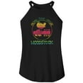 thumbnail image 1 of Woodstock Gradient Black Women's Sleeveless Rocker Tank Top, 1 of 1