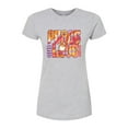 thumbnail image 1 of Woodstock - Hippie Retro - Peace & Love - Juniors Fitted Graphic T-Shirt, 1 of 5