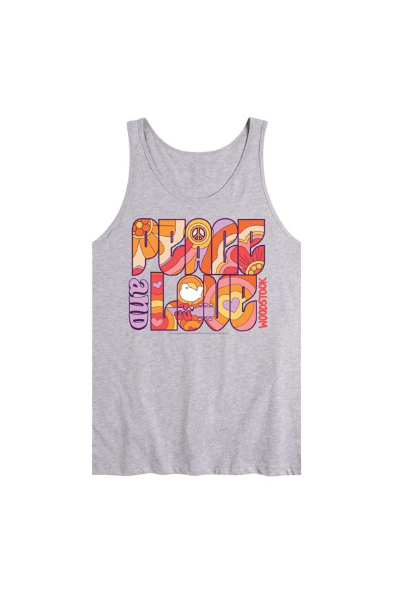 Woodstock - Hippie Retro - Peace & Love - Men's Jersey Tank Top