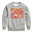 thumbnail image 1 of Woodstock - Hippie Retro - Peace & Love - Toddler & Youth Crewneck Fleece Sweatshirt, 1 of 5