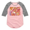 thumbnail image 1 of Woodstock - Hippie Retro - Peace & Love - Toddler & Youth Girls Raglan Graphic T-Shirt, 1 of 4