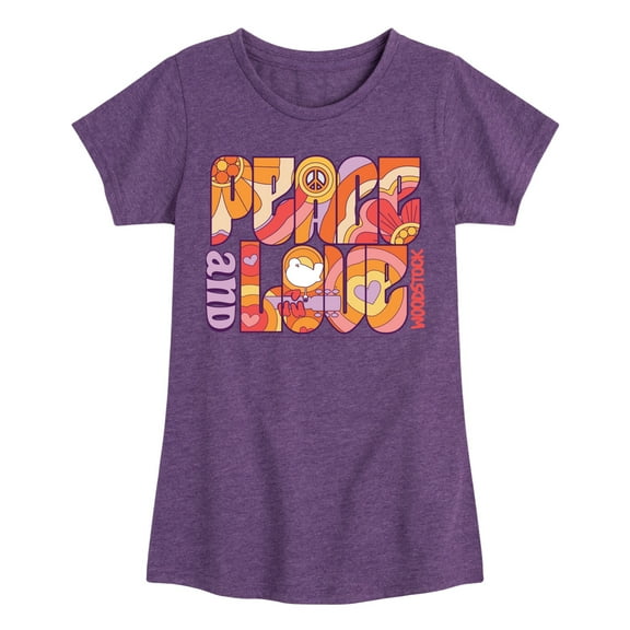 Woodstock - Hippie Retro - Peace & Love - Toddler & Youth Girls Short Sleeve Graphic T-Shirt