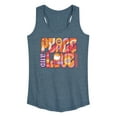 thumbnail image 1 of Woodstock - Hippie Retro - Peace & Love - Women's Racerback Tank Top, 1 of 5