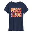 thumbnail image 1 of Woodstock - Hippie Retro - Peace & Love - Women's Short Sleeve Graphic T-Shirt, 1 of 5