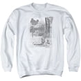 thumbnail image 1 of Woodstock Hippies In A Field Adult Crewneck Sweatshirt White, 1 of 2