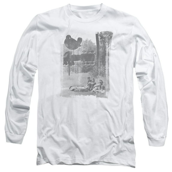 Woodstock Hippies In A Field Long Sleeve T-Shirt Adult 18/1 White