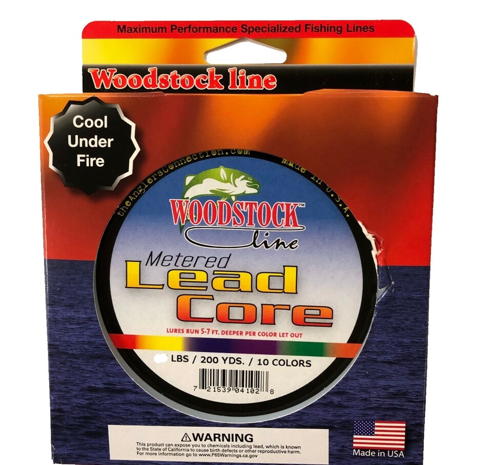 Woodstock Line 60 Lb. Metered Lead Core Fishing Line 200 Yard