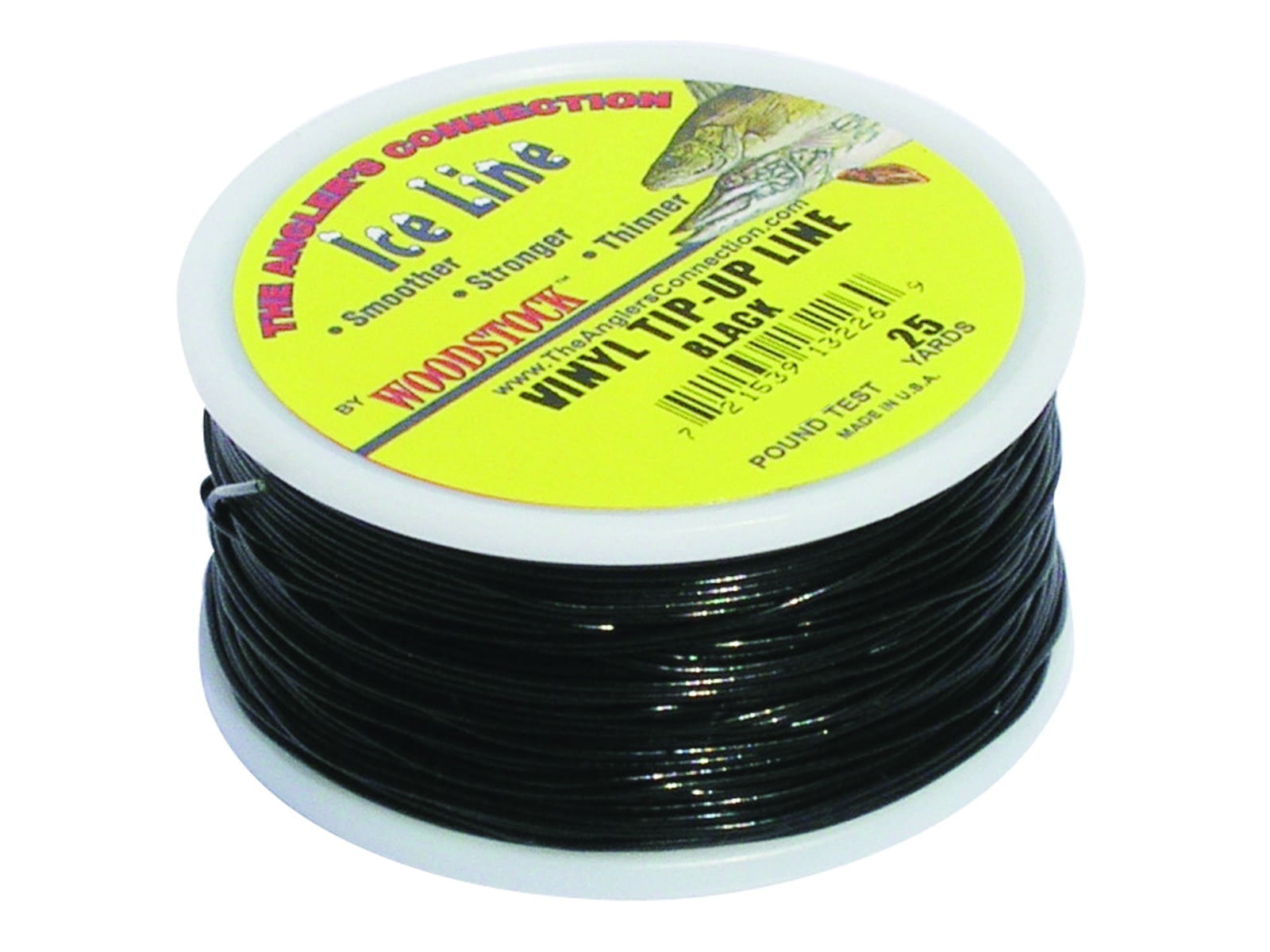 Woodstock Line TipUp Line Black Number 30 25Yd Vinyl Coated, VTU2530B