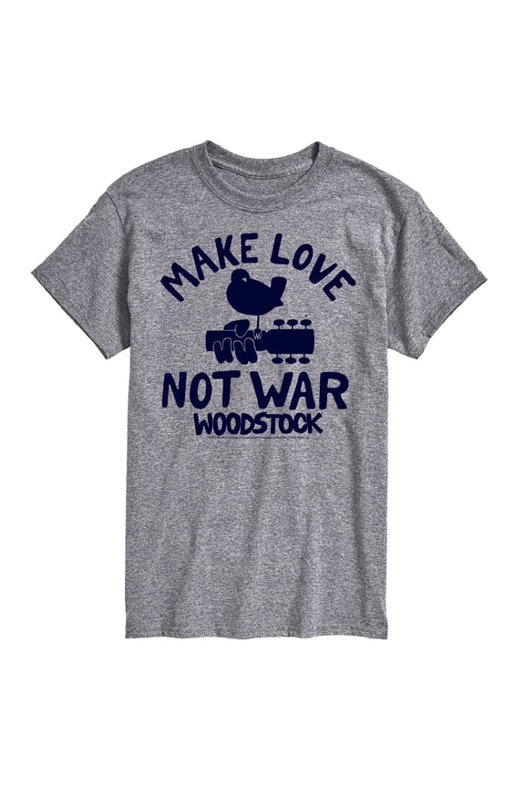 Woodstock - Make Love Not War - Men's Short Sleeve Graphic T-Shirt