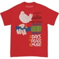 thumbnail image 1 of Woodstock Men's 3 Days T-shirt Small Red, 1 of 2