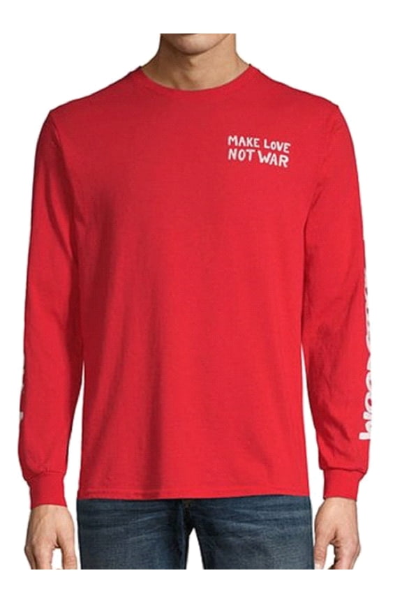 Woodstock Men's Make Love Not War Long-Sleeve Graphic T-Shirt