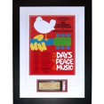 thumbnail image 1 of Woodstock Music And Art Fair 12x18 Poster Deluxe Framed with Original Woodstock Ticket - PSADNA Graded, 1 of 1