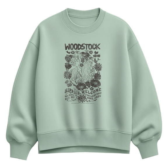 Woodstock - Nouveau Women's Oversized Fleece Crew Sweatshirt