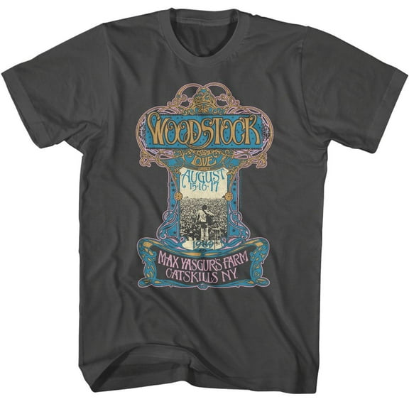 Woodstock Nouveau Poster Smoke T-Shirt
