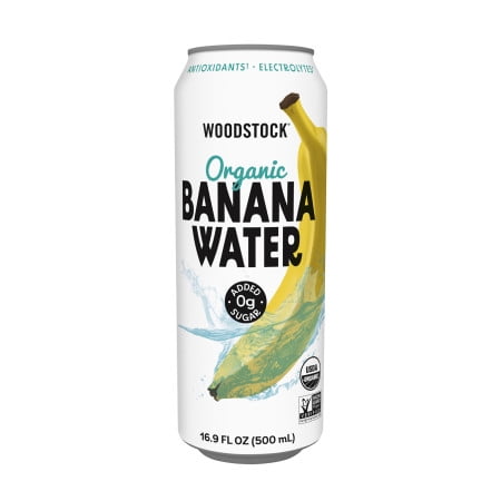 Woodstock Organic Banana Water 16.9 fl oz cans - 6pack