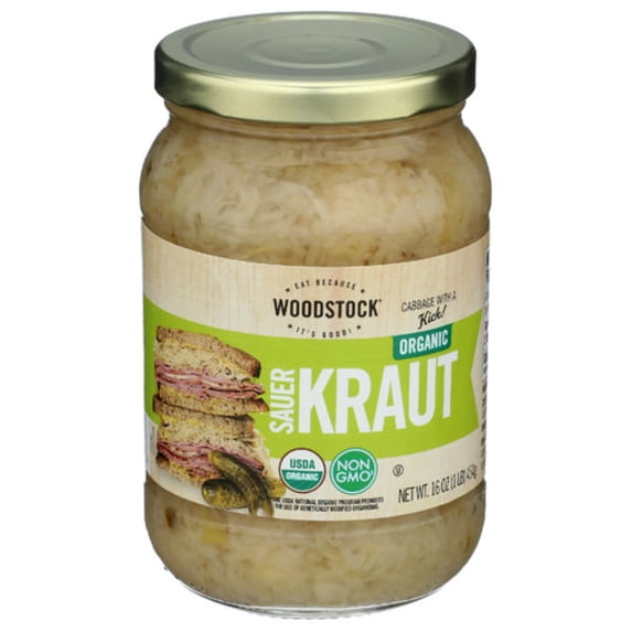 Woodstock Organic Sauerkraut 16 oz (Pack Of 2)