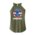 thumbnail image 1 of Woodstock - Original Poster - Americana - Juniors Cropped Racerback Tank Top, 1 of 5
