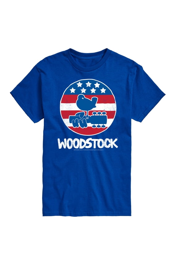 Woodstock - Original Poster - Americana - Men's Short Sleeve Graphic T-Shirt
