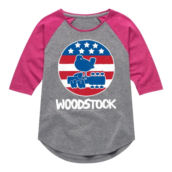 Woodstock - Original Poster - Americana - Toddler & Youth Girls Raglan Graphic T-Shirt