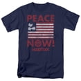 thumbnail image 1 of Woodstock Peace Now S/S Adult 18/1 T-Shirt Navy, 1 of 2