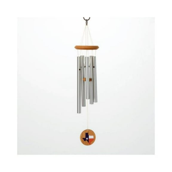 Woodstock Percussion 140665 Texas Wind Chimes with Aluminum Tubes & Wood Feather - Small