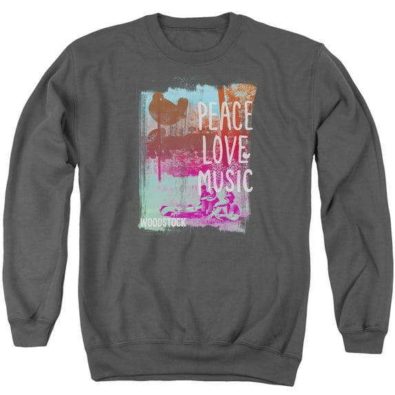 Woodstock Plm Adult Crewneck Sweatshirt Charcoal