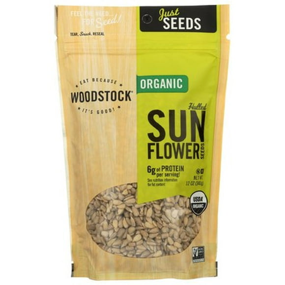 Woodstock Raw Shelled Sunflower Seeds 12 oz (Pack of 8)