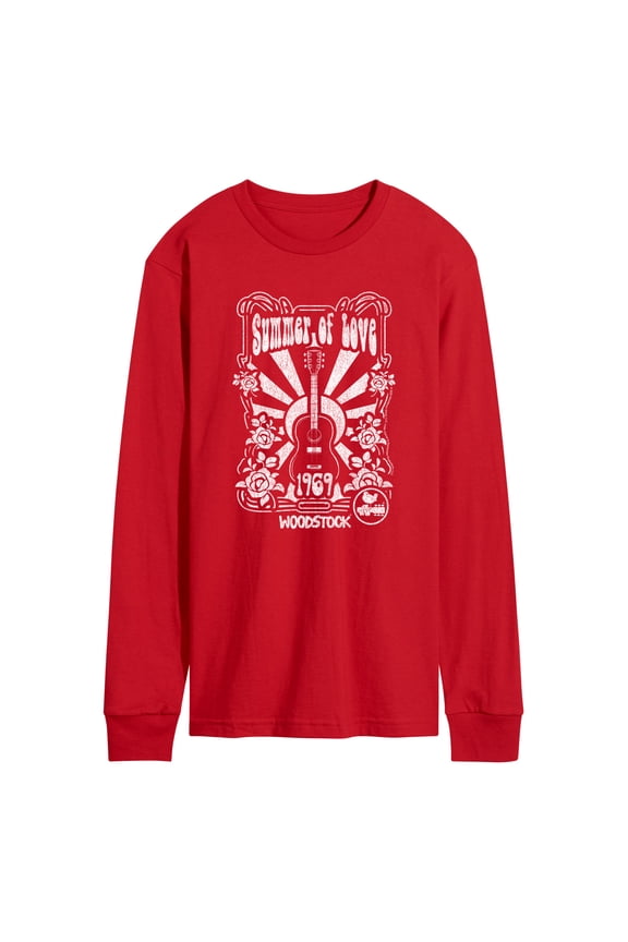Woodstock - Summer Of Love - Men's Long Sleeve Graphic T-Shirt