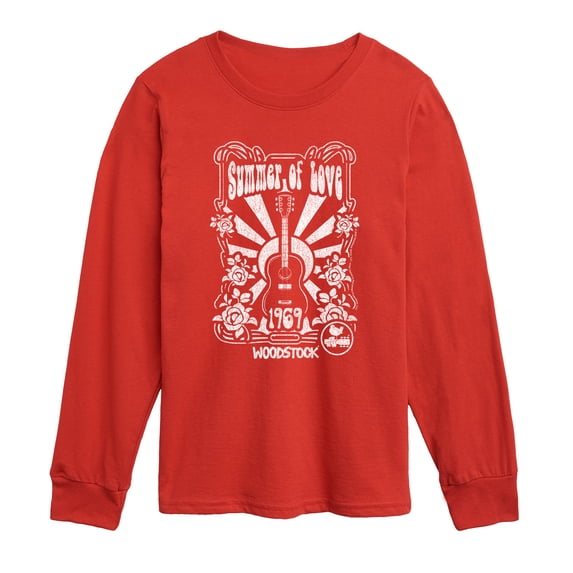 Woodstock - Summer Of Love - Youth Long Sleeve Graphic T-Shirt