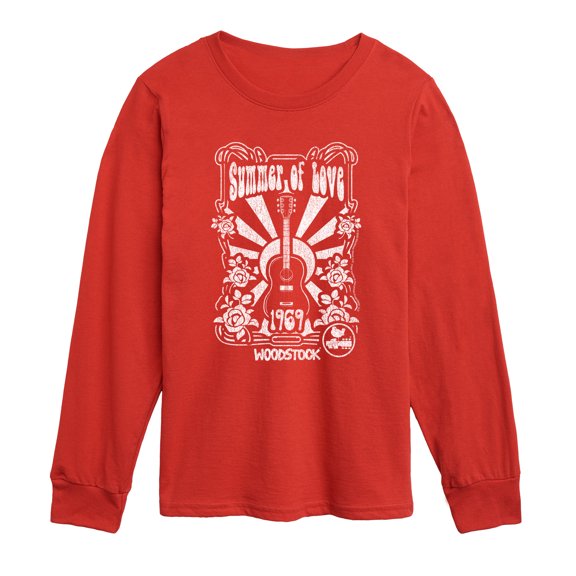 Woodstock - Summer Of Love - Youth Long Sleeve Graphic T-Shirt