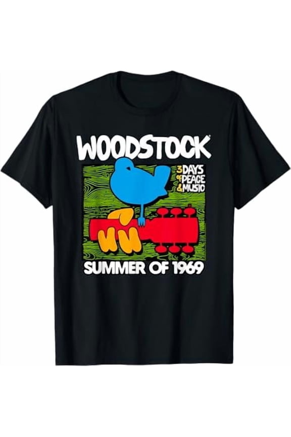 Woodstock Summer of 69 Logo Bird T-Shirt