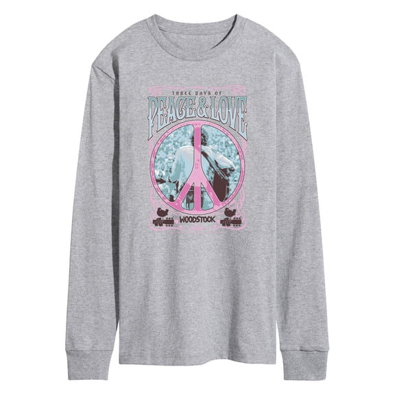 Woodstock - Three Days - Men's Long Sleeve Graphic T-Shirt