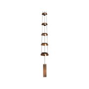 Woodstock Wind Chime Eastern Energy Meditation 5 Bell Wind Chime 32 Inch Copper