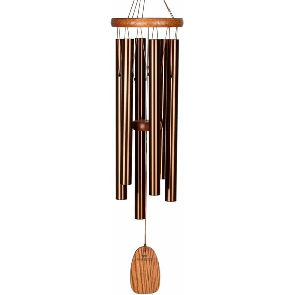 Woodstock Wind Chimes Amazing Grace Chime Medium (24'') Bronze Wind Chime Inspirational and Memorial Gifts Wind Chimes for Outside Patio Home or Garden Decor